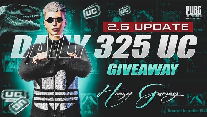 Daily RP & UC GIVEAWAY PUBG Mobile - HUNZER