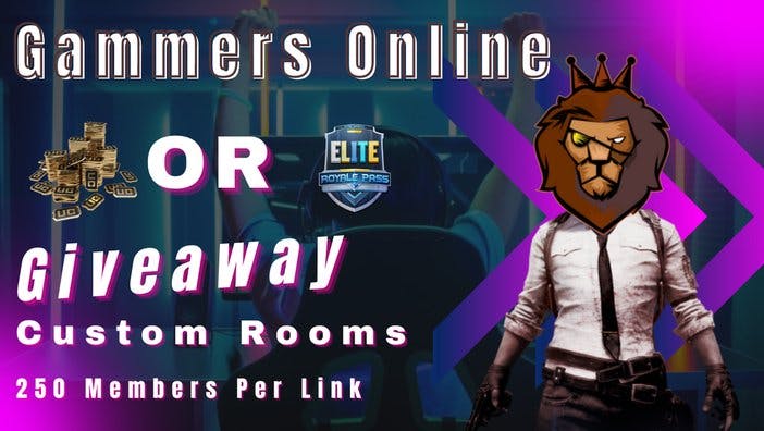 Gammers Online: UC / RP Rewards Custom Room, Join 250 Members