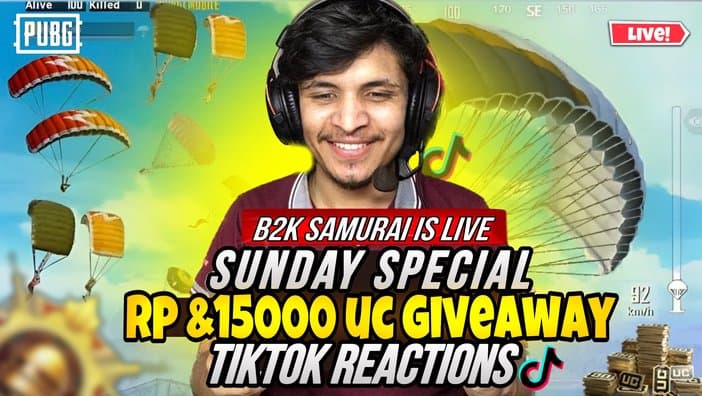 15000 FREE UC ROOM ON LIVE B2ksamurai 🔥😍 DAY 1